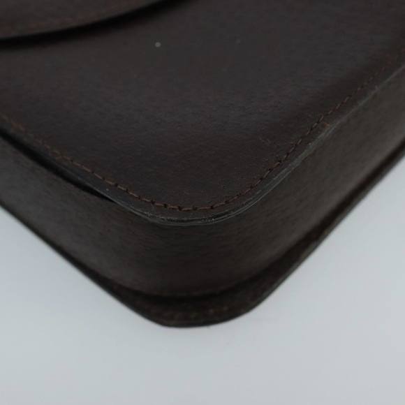 VALENTINO Shoulder Bag Leather Brown Gold Auth ar12877 - Picture 14 of 16